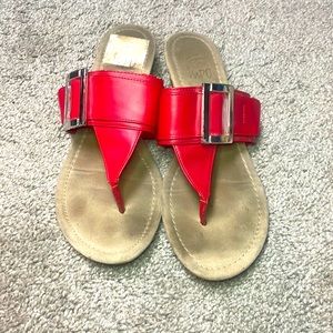 Major sale $5 was $16 Ryder red sandals size 8.5 faux leather